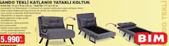 PAFU SANDO TEKLİ KATLANIR YATAKLI KOLTUK